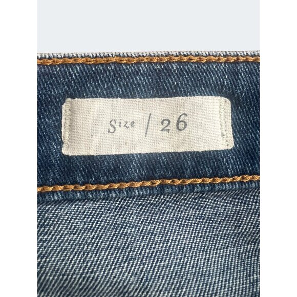 Pilcro & The Letterpress Buckled High-Rise Cropped Slim Jeans Size 26 - Picture 3 of 14